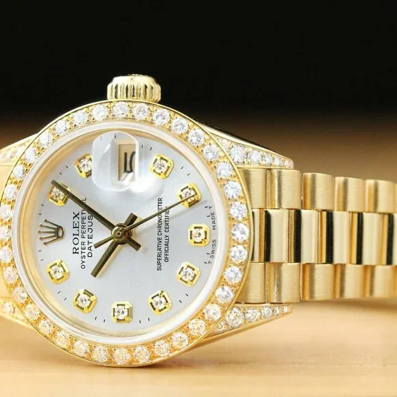 Rolex President 18k Datejust Ladies Watch w/ factory box and hang tag!! - Picture 3 of 7